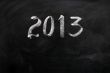 Year 2013 written on a blackboard
