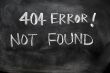 404 error of not found