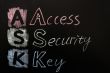 Acronym of ASK - Access security key