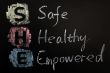 Acronym of SHE - Safe,Healthy and Empowered