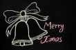 Jingle bells drawn with chalk