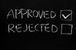 Approved and rejected checkboxes