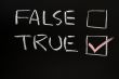 True and false checkboxes