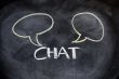 Chat board drawn on a blackboard 