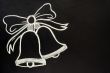 Jingle bells drawn with chalk