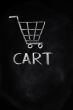Cart drawn with chalk