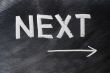 Next written on blackboard