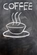 Coffee written on blackboard