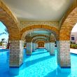  Swimming pool under bridge in resort