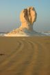 Landscape of the White Desert in Egypt