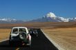 Jeep traveling in Tibet