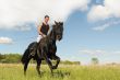 young man and horse