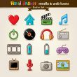 Hand Drawn Media And Entertainment Web Icons