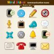 Vector Hand Draw Communication Icon Set