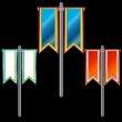 Three banners