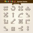 Vector Hand Draw Arrow Icon Set