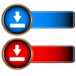 Red and dark blue icons