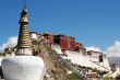 Landmark of the famous Potala Palace in Lhasa Tibet