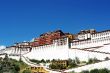 Landmark of the famous Potala Palace in Lhasa Tibet