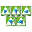 Signs of five continents