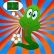 Snake and football