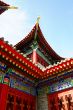 Closeup of a typical traditional Chinese building