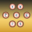 Buttons of money
