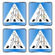 Pedestrian crossing sign