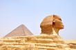 Sphinx and pyramid in Cairo,Egypt