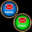 Blue and green buttons email