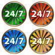 24/7 service icon