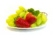 Grapes with strawberry