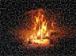 Flame in the furnace