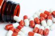 Red-and-white capsules