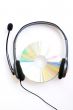 Headphone with a compact disc