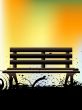 old wooden bench