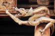 Ancient wood carving art of dragon
