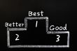 Good,better and best on medals podium