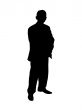 Silhouette of the businessman