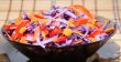 Salad of blue cabbage