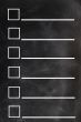 Blank form on a blackboard background
