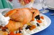 Grilled chicken with rice and dried fruits 