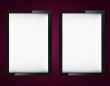 Blank advertising billboard 