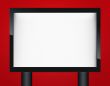 Blank advertising billboard 
