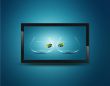 Black LCD tv