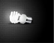 one glowing Light bulb