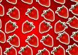 seamless background of fresh straberry  slices