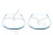 Empty Two fishbowls 