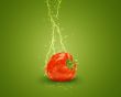 Fresh red bell pepper