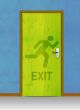Exit door 